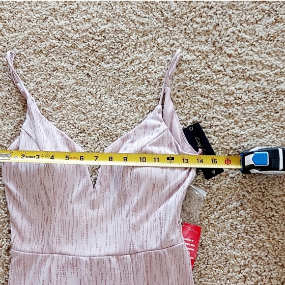 City Triangles Women's Mermaid Spaghetti Straps Prom Dress In Pink SZ 7 - Picture 4 of 5